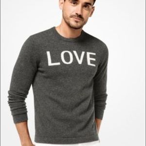 100% Cashmere “Love” Sweater. Worn twice.